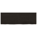 vidaXL Vegghylle m?rkegr? 120x40x6 cm behandlet heltre eik