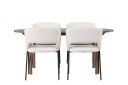 Venture Home Andy Spisegruppe 180 cm Oval med 4 Day Stoler Sort