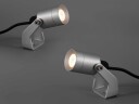 Llitt Allan Spotlight kit 2-pack inkl strömadapter 12V 3000K 10lm IP67