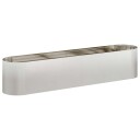 vidaXL Hevet Hagebed Rustfritt stål 200 x 40 x 40 cm