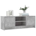 vidaXL TV-benk betonggrå 102x30x37,5 cm konstruert tre