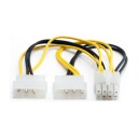 Eletra Pwm Fan 3PIN 1TO2 10CM Y-kabel gul/svart EO3P1T230FY