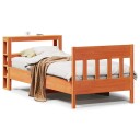  Sengeramme uten madrass voksbrun 75x190 cm heltre furu 3306290