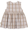 Petit Piao Off White Heart Kjole S/L Woven 98
