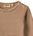 Wheat Body I/e   Freddie   Varm hasselnøttebrun Stripe   Wheat   2 år (92)   Langermet Body Beige