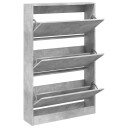  Skoskap betonggrå 80x21x125,5 cm konstruert tre 8721012381636