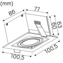 Hide-A-Lite Optic Box I Downlight hvit tune Belysning