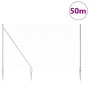  Gjerde med innlegg. sølv 1.6 x 50 m PVC belagt stål