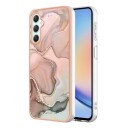 Samsung Galaxy A25 Marble Pattern Electroplated IMD TPU-deksel Rosa