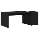  Kaffebord Sort Eik 90x45x35 cm Bygget Tre