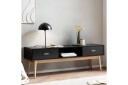 Lavbord Wohnling Eik Foliert 2 Skuffer Moderne med Oppbevaring Moderne -
