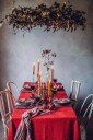 Lovely Linen   Duk Lovely i vasket lin   Rød