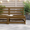 vidaXL Midtsofa honningbrun heltre furu