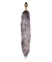 EasyToys: Fox Tail Plug No. 5, small, gull/grå