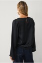 Ellos Collection   Bluse i sateng   Svart