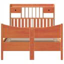  Sengeramme uten madrass brun 135x190 cm heltre furu 8721158621818