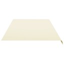 vidaXL Erstatningsduk for markise kremhvit 6x3,5 m