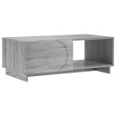 vidaXL Kaffebord Grå Sonoma 95 x 50,5 x 35 cm Konstruert tre