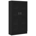 Bokhylle i svart eik 82,5x30,5x150 cm lagd av konstruert tre