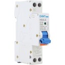 Chint Kombinasjonsbryter RCBO Chint, 1P+N, C, 10A, 30mA, 6kA 1-modul