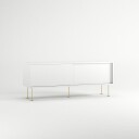Decotique Vogue Mediabenk Med Ben 136 Cm / Messing   TV benker og mediebenker Mdf Hvit   132561