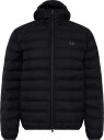 Fred Perry Hooded Insulated Jkt   Black   S