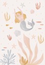 Let's Be Mermaids Plakat Plakat / 40x50cm