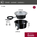 Paulmann - Durea LED Nedgravnings Spot Ø27,3 IP67 Stainless Steel