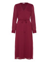 Vila Vifalia V Neck L/S Midi Dress   Noos/Dc   Red   36