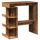  Barbord med oppbevaring gammelt tre 100x48x101,5 cm 8721158441072