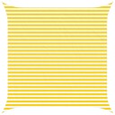 vidaXL Solskygge seil 4 x 4 m 100% polyester Oxford Torget Gul og hvit