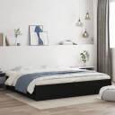 vidaXL Sengeramme med skuffer svart 200x200 cm konstruert tre 8721012244634