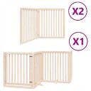 Vidaxl Hundeport Sammenleggbar 8 Paneler 640 cm Poppeltre