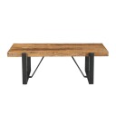 Sofabord HOME4YOU Ironbridge 132x66x43,5 cm Furu - Brun