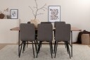 Venture Home Spisebord Uno Med 6 stk  Windu Lyx Spisestol  