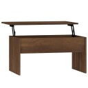vidaXL Salongbord brun eik 80x50,5x41,5 cm konstruert tre
