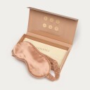 Lenoites Mulberry Sleep Mask With Pouch, Rose Gold