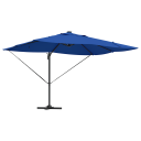  Cantilever Roma Parasoll med LED lamper Azure Blå 352x251x265 cm Aluminium