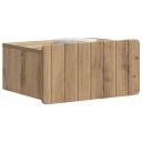  Vegghengt Nattbord 2 pcs Artisan eik 49 x 34,5 x 24 cm