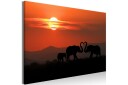 Tavle Elephants In Love 1 Part Wide 90X60 Artgeist sp. z o. o.