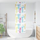  dusjrullgardin med kassett 60x240 cm Stoffbredde 56 cm