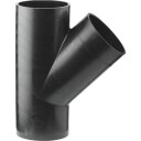 Geberit 90 x 56 mm 45° Grenrør svart PEH - 240 mm
