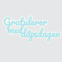 Kaketopp Gratulerer Med Dåpsdagen Blå 