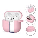 Tech Protect Silicone Hook Case for AirPods 4 Pink