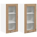  Hengende skap med dør Riga 2 pcs Artisan Eik 40 x 31 x 80 cm