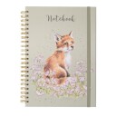 Wrendale notebook A4 Fox Make My Daisy
