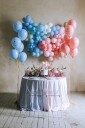 Rosa Kakedekorasjon med små Ballonger DIY