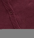 Creamie Cardigan Pointelle Red 98
