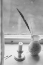Wik & Walsøe Slåpeblom vase 12 cm Grønn