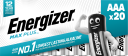 Energizer Max Plus Alkalisk AAA Batteri 20-pk med Høy Ytelse